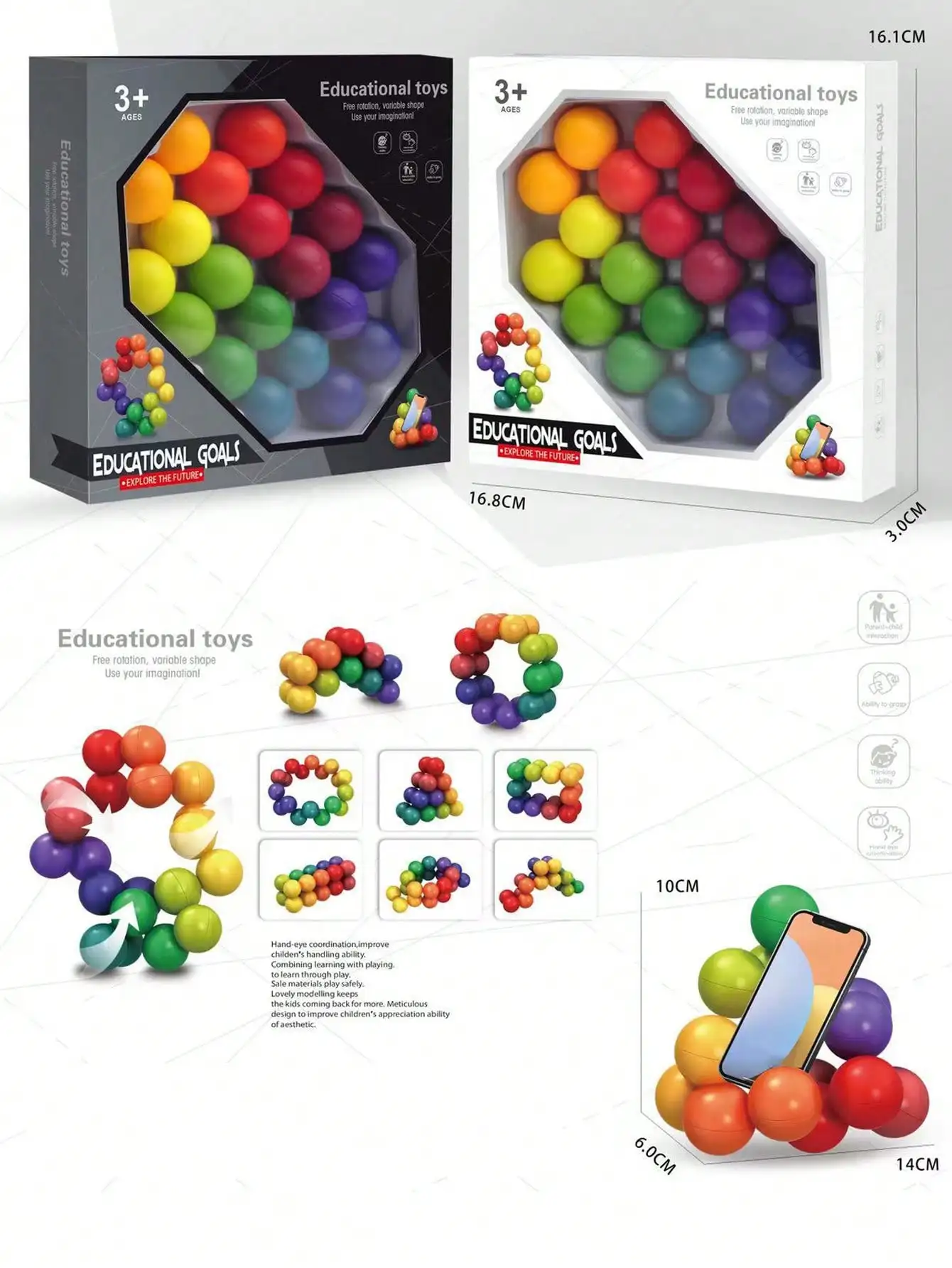Jouets sensoriels pour l'autisme, pour enfants en bas âge, jouets de voyage autistes, boule de Puzzle, tdah, petit jouet silencieux, rembourrage de bas