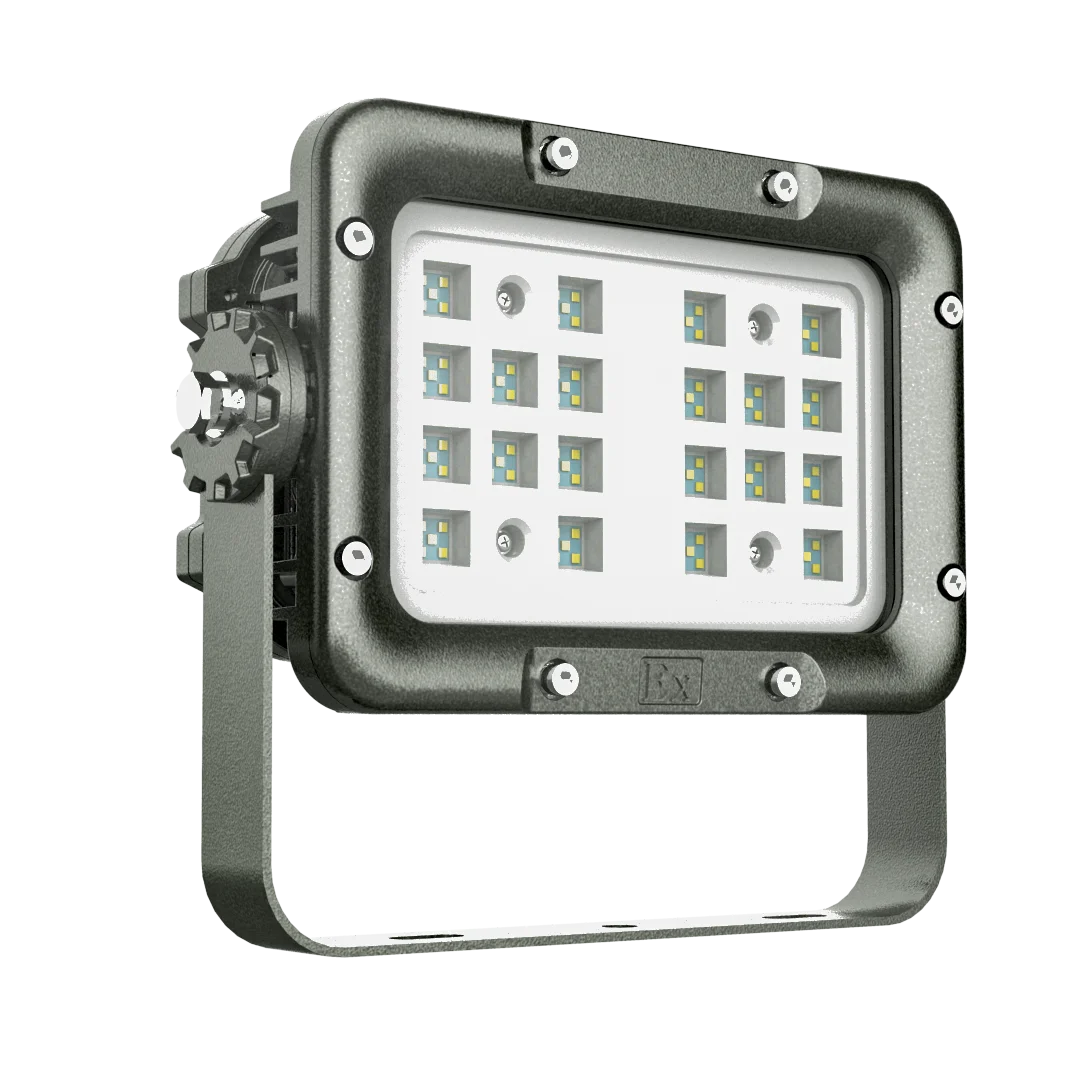 

Взрывозащищенный светодиодный прожектор IP66 80W 100W 120W Exd IIC T6, квадратный, для освещения в опасных зонах