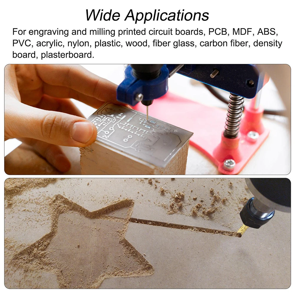 

Achieve Better Machining Performance with Corn Shaped Left Hand Carbide End Mill Router Bits with Titanium Coating