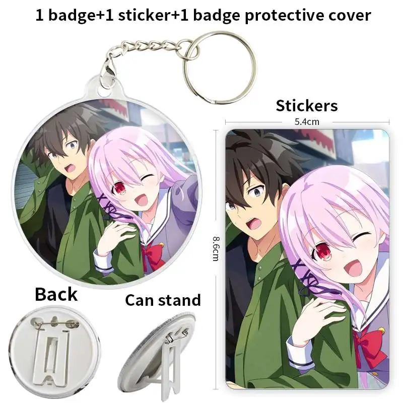 Kisara Yuugiri Ayano аниме персонажи игры мягкая Кнопка значок брошь якорь периферийные булавки школьный портфель Творческий настроить Fandom