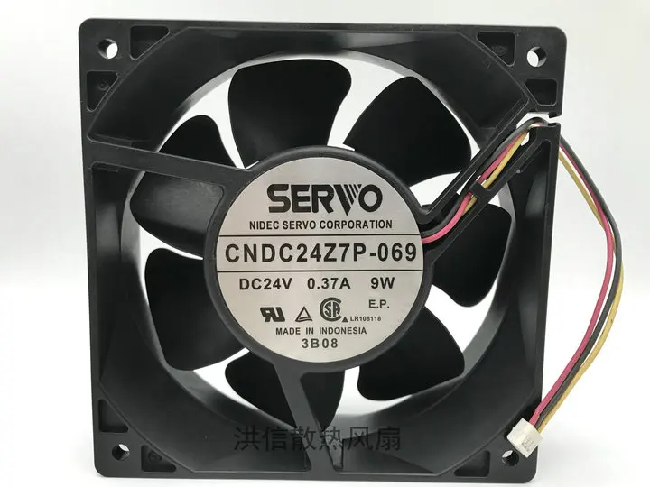 

Free shipping original 12038 CNDC24Z7P-069 24V 9W 3-wire Barco projector cooling fan