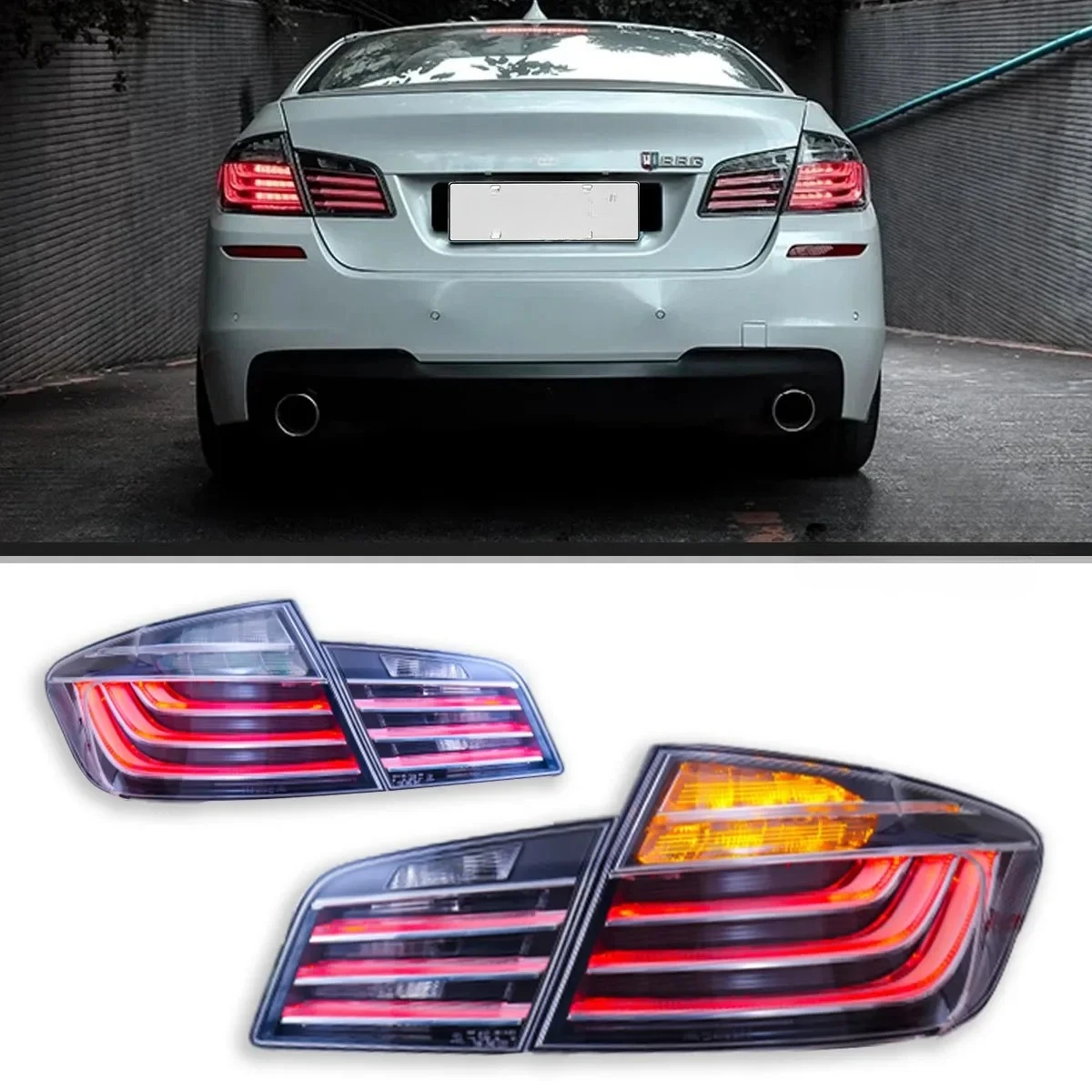 New Car TailLight 5 Series F10/18 2011-2016 DRL Turn Signal Brake Light Auto Accessories