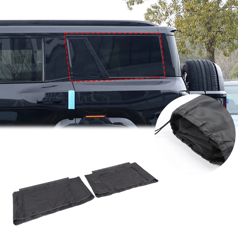 Car Curtains Rear Car Window Shades Foldable Car Window Sun Shade Car Accessories For BYD Equation Leopard 8 Denza B8 2025-2026