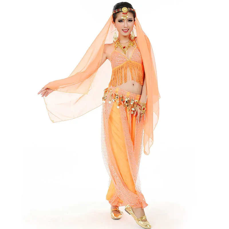 Women Belly Dance Costume Set Festival Indian Halloween Bollywood Dancing Clothes Arab Stage Performance Bellydance Rave Wear