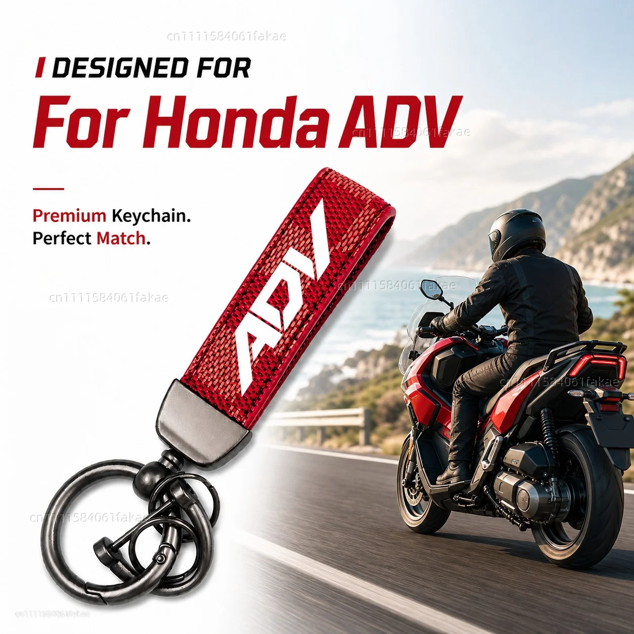 For Honda ADV160 ADV150 ADV350 ADV 350 160 150 Motorcycle Keychain Custom Logo Gift for Rider Men Women