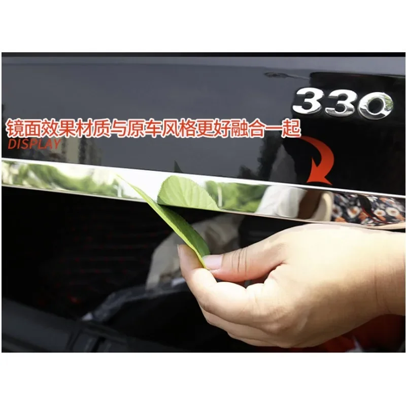 Fit For VW PASSAT B8 2017 2018 2021 Rear Trunk Boot Tailgate Door Tail Gate Cover Trim Molding Lid Bezel Garnish Strip Styling