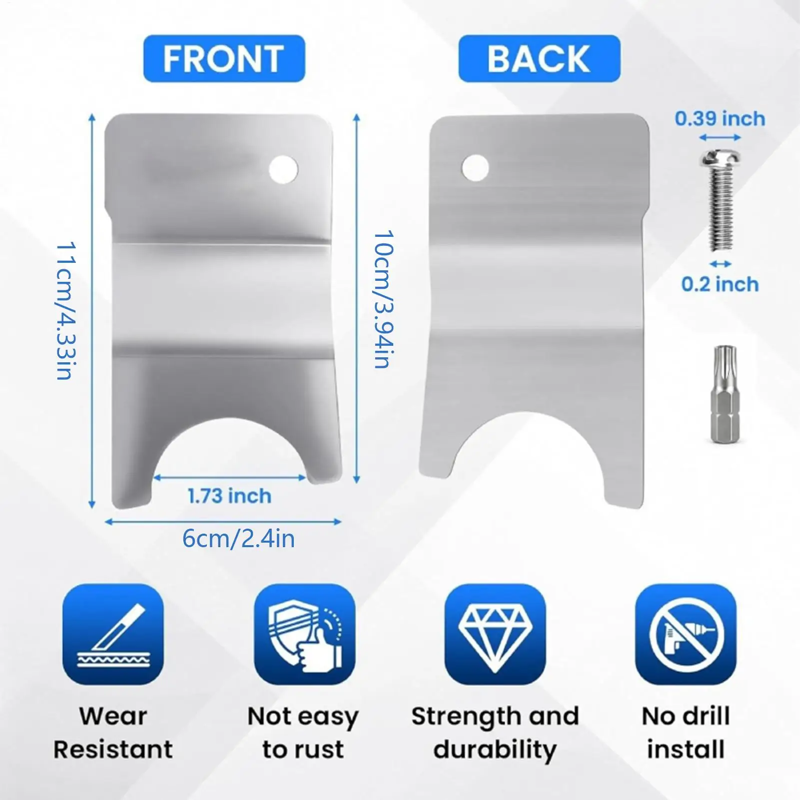 Picture 7: Tailgate Locks Heavy-Duty No-Drill Rust-Resistant Anti-Theft Locking Protector Tailgate Latch For Door Gate Load Dump Security