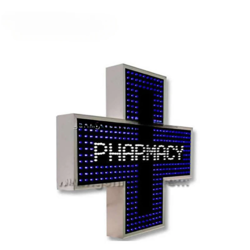 Outdoor RF/WIFI/remote control led pharmacy cross display