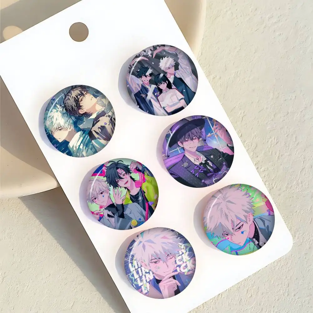 Link Click Anime Anime-Foto-Broschen Kreative Runde Anstecknadeln Geschenke Pins