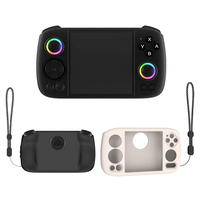Silicone Shockproof Protective Case with Lanyard Soft Skin Cover Case Protector Cover for ANBERNIC RG Cube Handheld Game Console