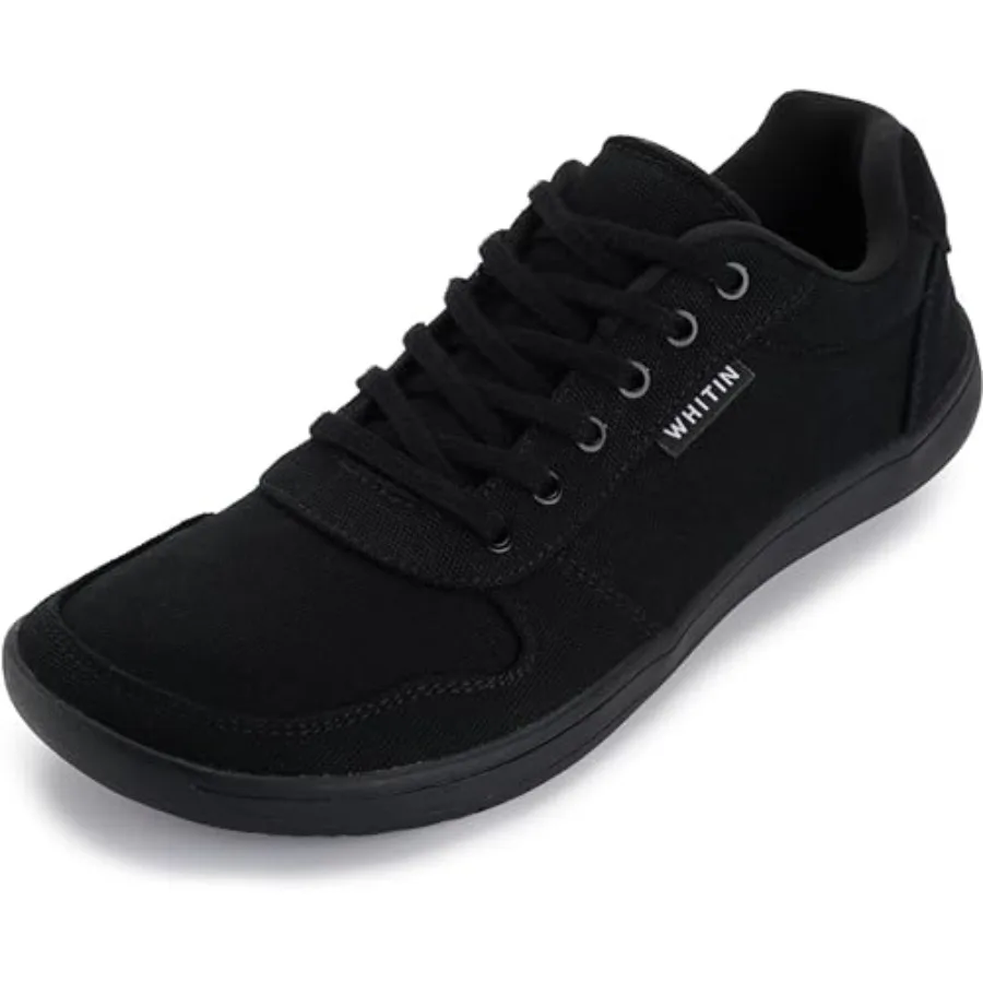 

Men's Wide Barefoot Shoes Stylish Canvas Minimalist Sneakers Zero Drop Sole