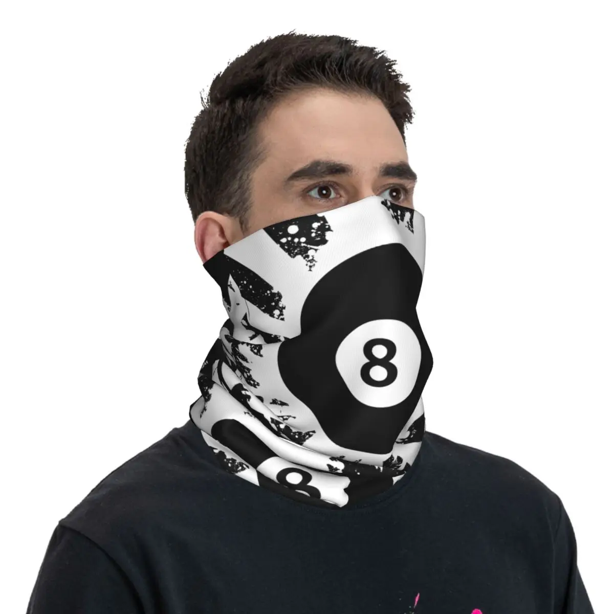 Ball 8 Thin Bandana Neck Gaiter Wrap Scarf Headband Neck Cover image 4