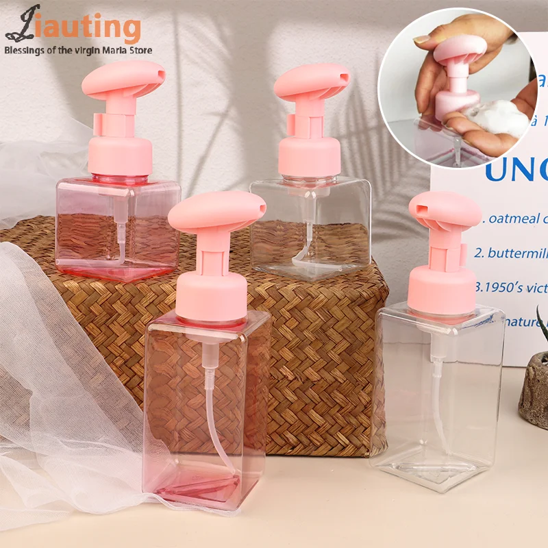 250/450 ml Schaumspender Kunststoff nachfüllbar leere Seife nachfüllbare Pressflasche Kosmetikverpackung Flüssigseifenbehälter