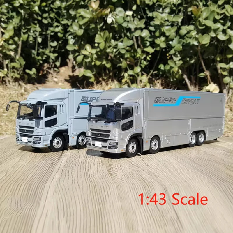 Diecast 1:43 Schaal SuperGreat FUSO Wing Span Container Truck Legering Model Auto Afgewerkt Simulatie Collectie Gift Speelgoed Display