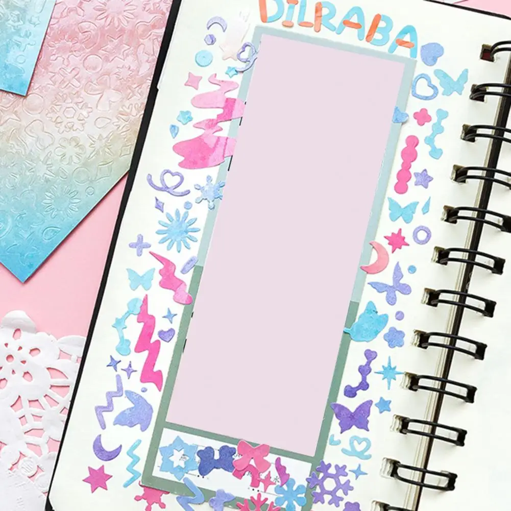 سجل القصاصات ملصقا ديكور 3 قطعة نمط مختلف الإبداعية الليزر سميكة لتقوم بها بنفسك لاصقة تزيين للطلاب