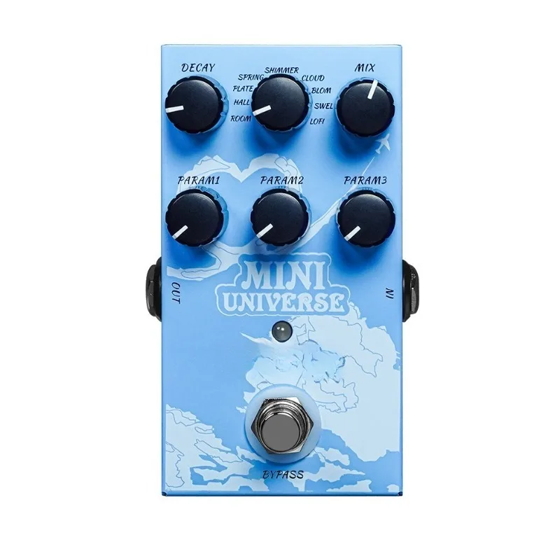 Mini Single‑Block Guitar Effect Pedal Digital Modeling Reverb Processor Compact Sound Modulation Stompbox