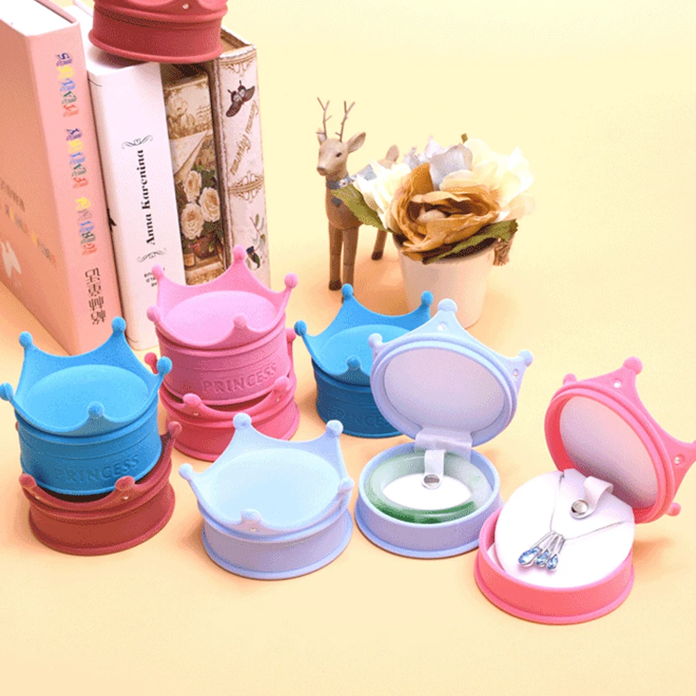 

4Pcs Jewelry Box Shaped Earring Case Ear Storage Gift for Valentine's Day Mother's Day Christmas Birthday for