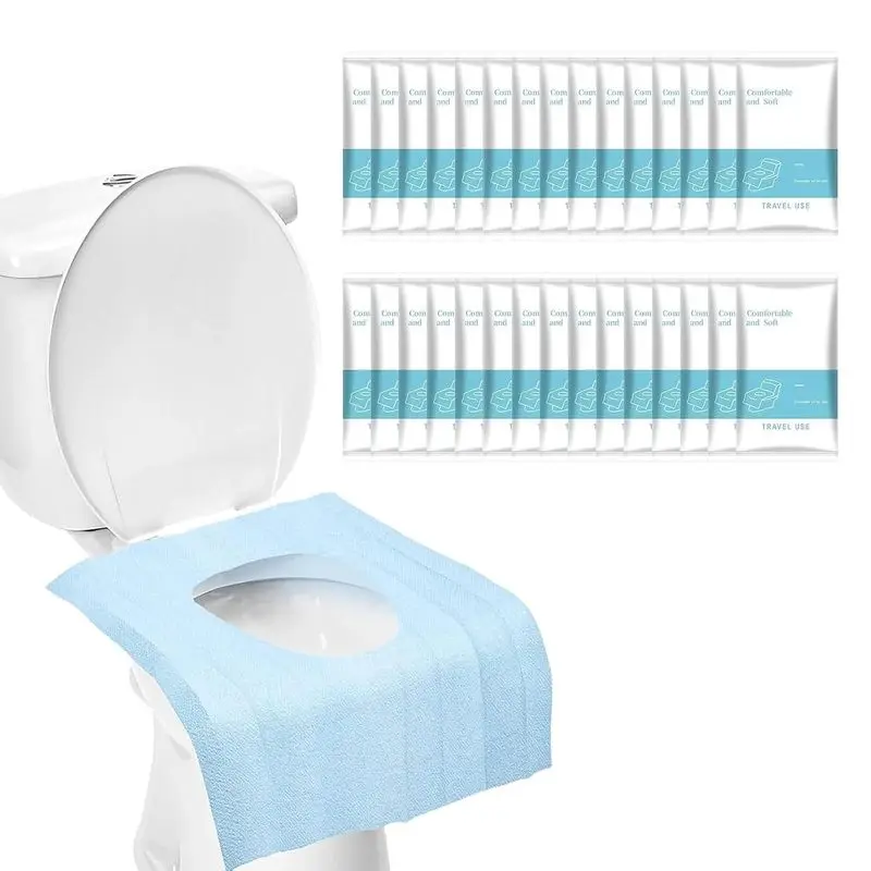 30pcs Disposable Toilet Seat Covers Lndividually Packaged Toilet Seat Cover