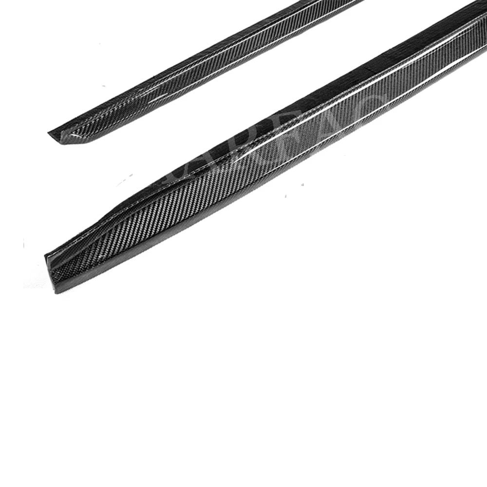 5 سلسلة ألياف الكربون التنانير الجانبية مصد الباب مآزر الحرس لسيارات BMW F90 M5 G30 M-SPORT 2018 2019 تصفيف السيارة