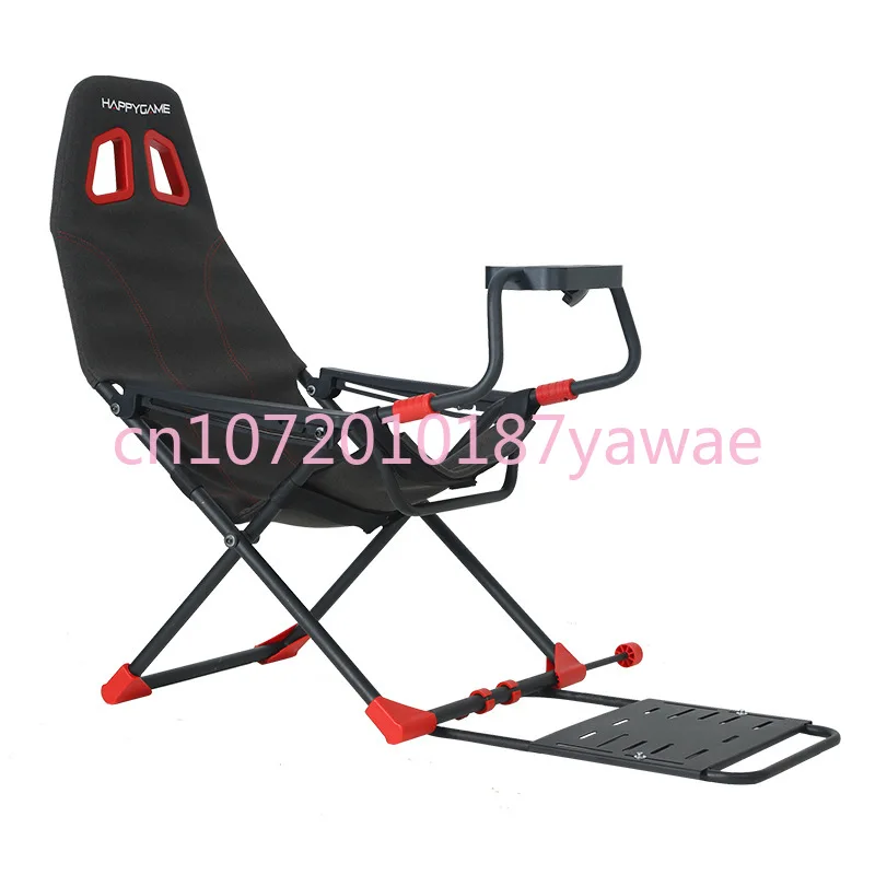 Home Gaming Simulator Folding Racing Simulator Bracket Seat Steering Wheel Support Racing Game Experiencer