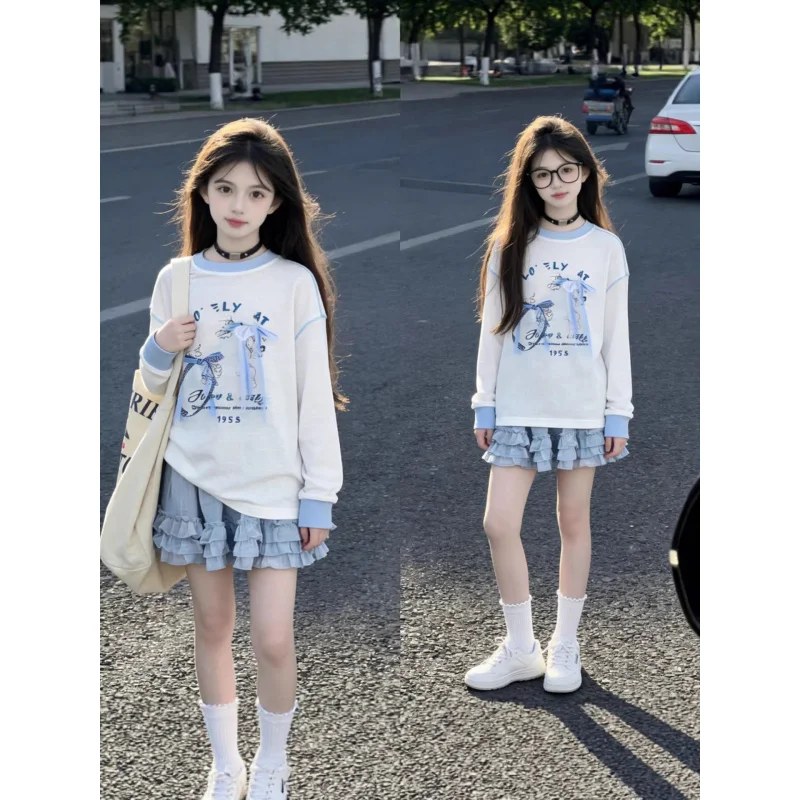 

Girls' Long SleevesTLightweight shirt for spring and summer2026New children's sun protection shirt cartoon children's clothing s