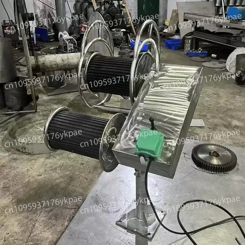 Electric Net Lifting Machine Double Wheel 12V24V Cage Lifting Anchor Net Trawler Speedboat Hoist 304 Stainless Steel