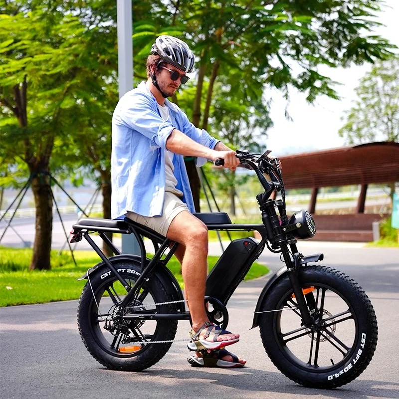 EU USA Warehouse Stock  V8 Electric Bike 1000w 20inch Fat Tire E-bike Fatbike Electrische 250w Urban Adult E Bicycle 48v