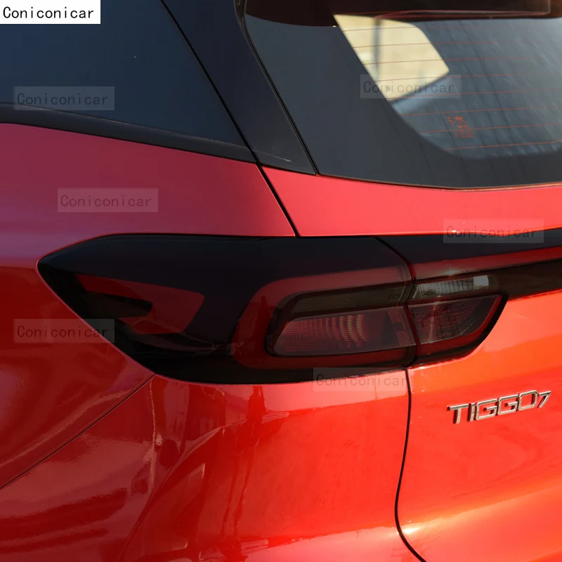 Car Headlight Protection Smoked Black Tint Anti-Scratch Protective Film TPU Stickers For Chery TIGGO 7 PRO 2022-2024 Accessories