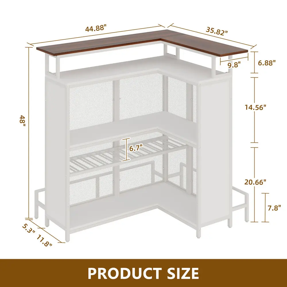 Mini portabicchieri per portabottiglie a forma di L con luce a LED con rilevamento musicale