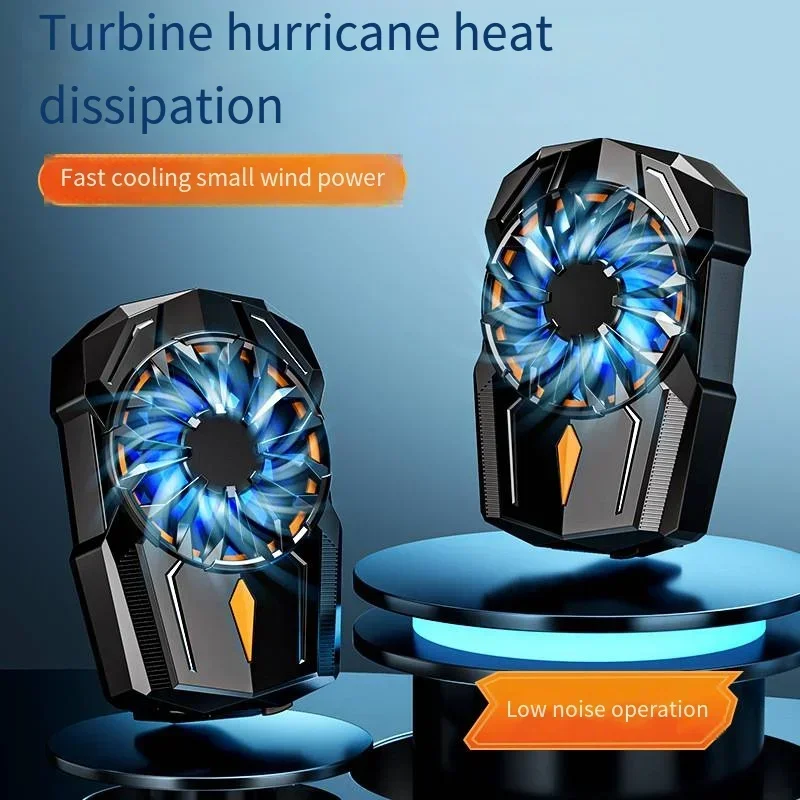 G6 Mobile Phone Back-clip Air Cooled Turbo Hurricane Cooling Fan Radiator For Game Cooler For Phone Cool Heat Sink