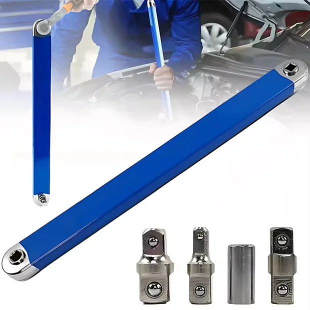 

Профессиональный удлинительный ключ с нулевым смещением, плотный инструмент-удлинитель 1/2 1/4 3/8 дюйма, квадратный адаптер, ударный гаечный ключ с трещоткой