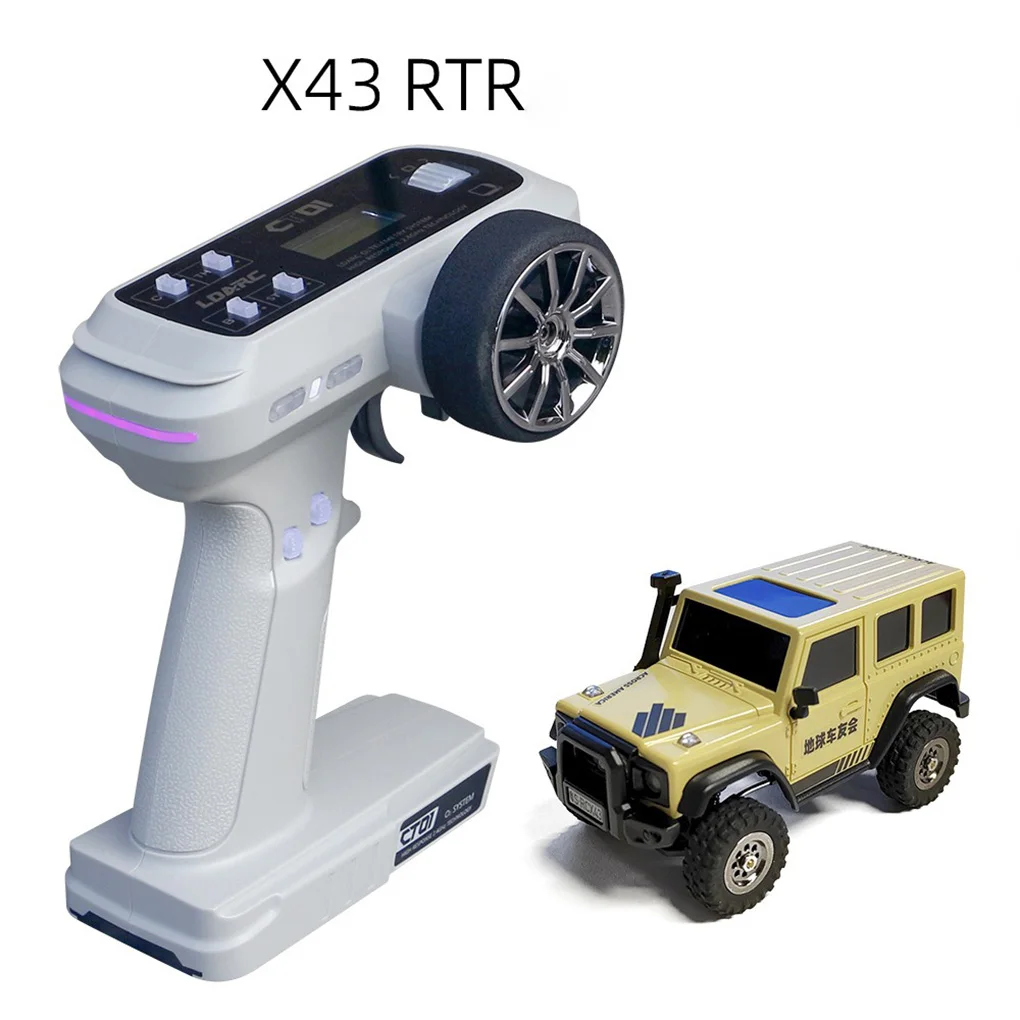 LDARC X43 Crawler RC auto 1:43 RC Simulatie Full Time RTR 4WD Afstandsbediening Mini Klimvoertuig voor Volwassen Kinderspeelgoed