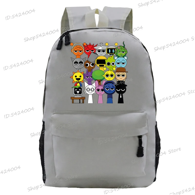 2025 New Sprunki Men Women Shouder Backpack Funny Cartoon Game Mochilas Para Estudiantes Sprunki Incredibox School Bags for Boys