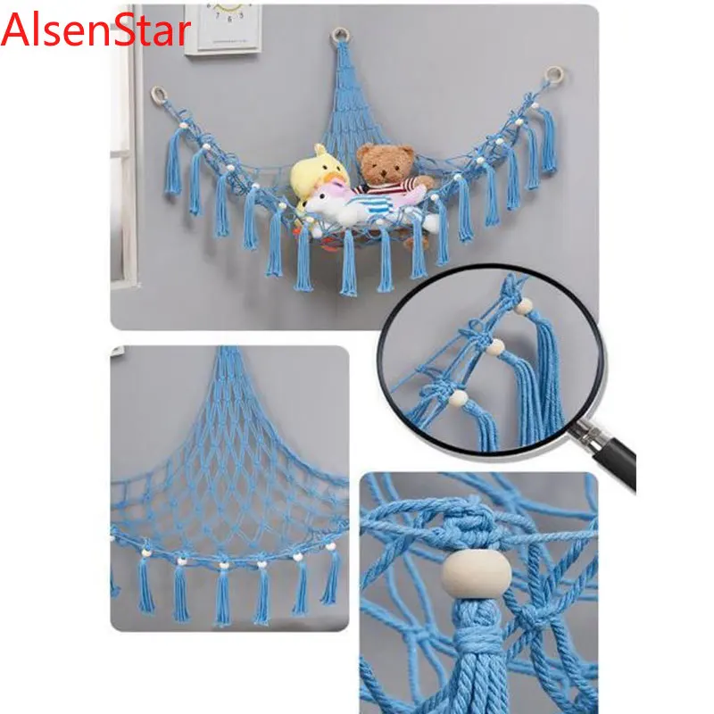 Princess Knitting Doll Storage String Bag Children's Bedroom Doll Swing Muppet Hammock Living Room Bedroom Home Wall Decoration