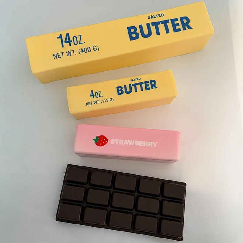 2W-Soft Slow Rebound Butter Stick Squeeze Stress Relief Squishy Fidget Toy Funny Decompression Stress Anti-Anxiety Gifts