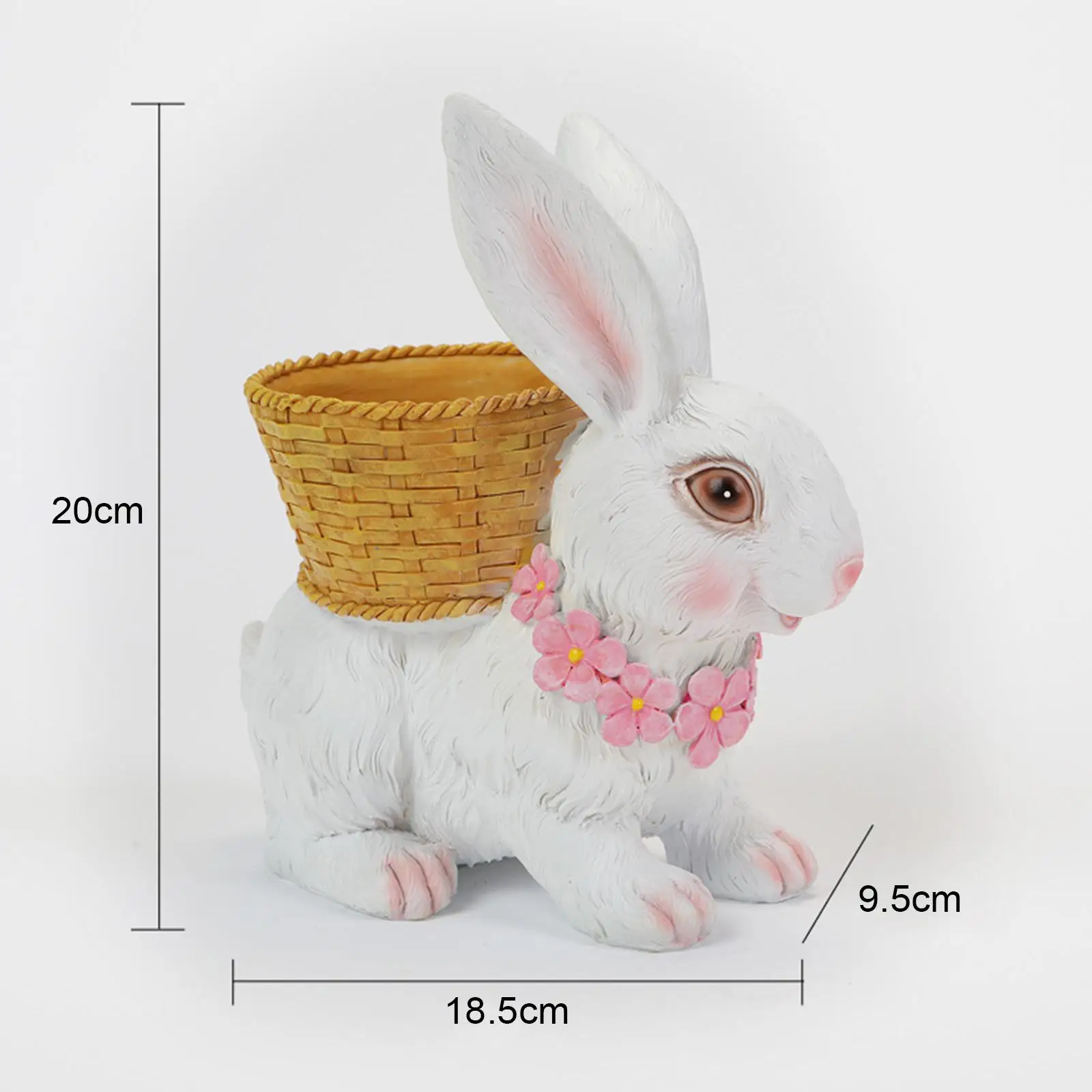 Cartoon Animal Bonsai Pot Resin Pen Holder Small Planter Container Animal Plants Holder for Home Garden Table Easter Gift
