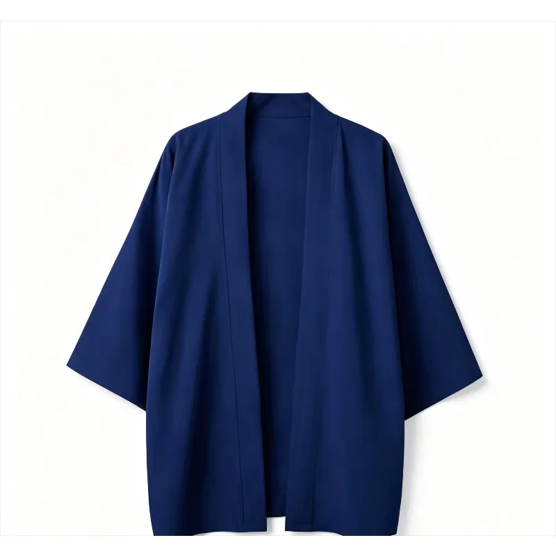 Japanese Antique Hanfu Cloak JK Taoist Robe Ukiyo-e Style Kimono Casual Yukata Haori Shirts Cardigan Summer Thin Sunscreen Coats