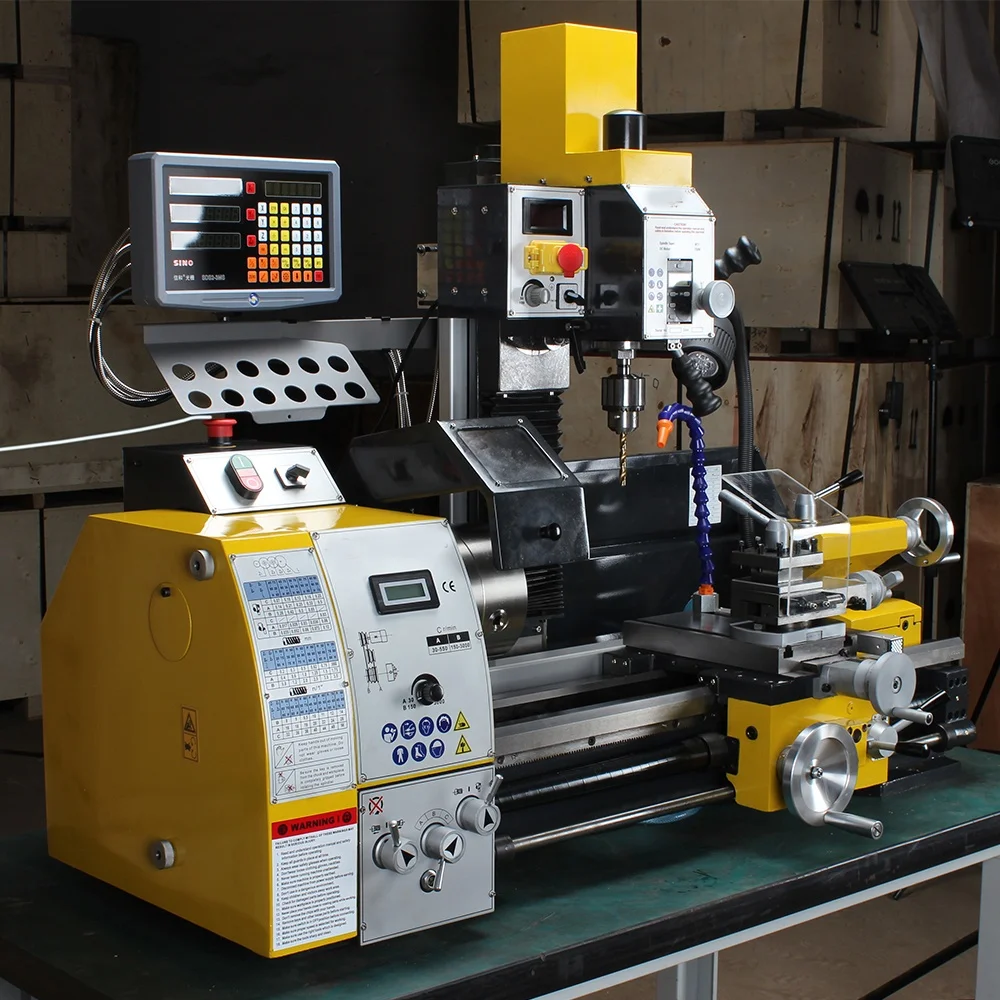 Multi-purpose Mini Lathe And Milling Machine manual lathe drill mill combo mini bench lathe big power 1.5KW