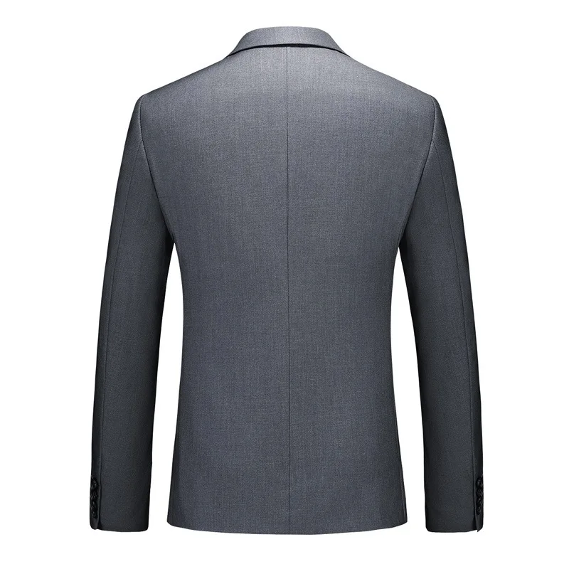 Europe and The United States Solid Color Fashion Suit Men's Autumn New Men's Luxury Business and Leisure Suit Three-piece.