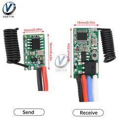 DC 3V-24V Wireless Remote Control Switch Relay Universal RF Module 5V 9V 12V 24V 433MHz Mini Receiver Transmitter Module