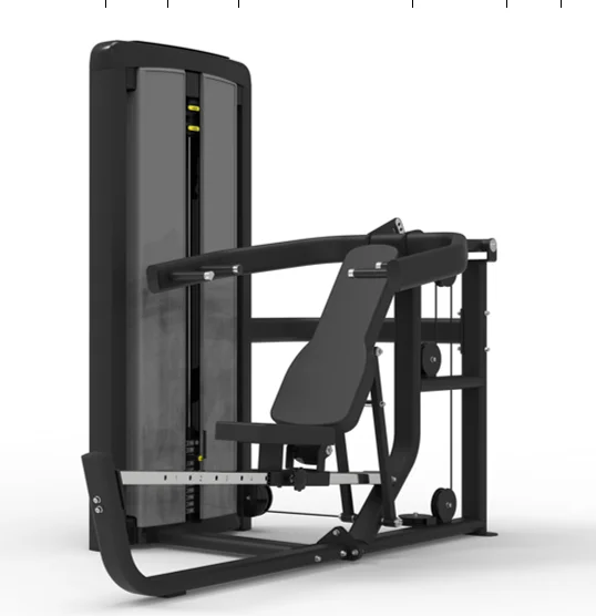 Máquina de Gimnasio para Press de Hombros con Peso Integrado/Press de Pecho Sentado, Equipo de Fitness para Mayoristas