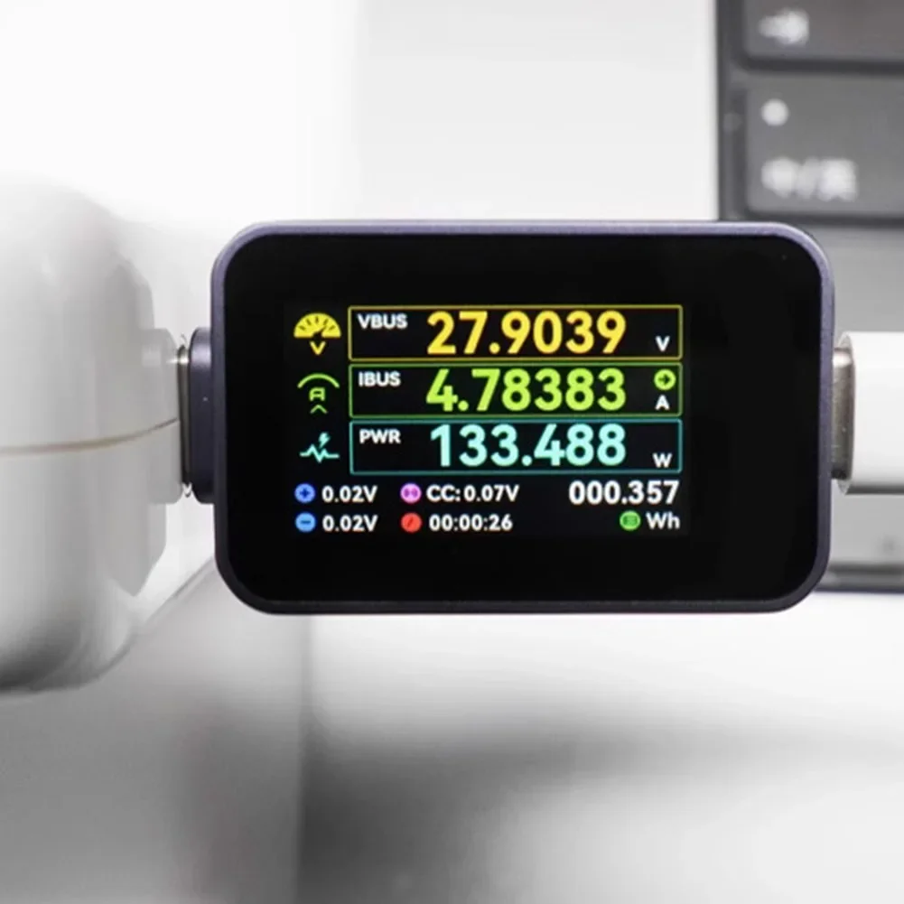 

POWER-Z C240 Портативный тестер напряжения USB-C, цифровой измеритель мощности KM003C, тестер быстрой зарядки для IPhone и ноутбуков Android