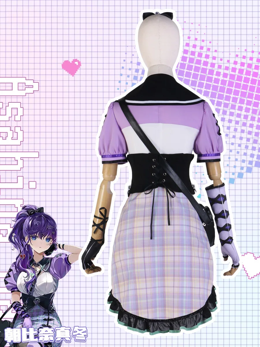 Game Project Sekai Kleurrijk Podium 25 Uur Asahina Mafuyu Cosplay Kostuums Vrouwen Roze Jurk Anime Kleding Uniformen Op Maat Gemaakt