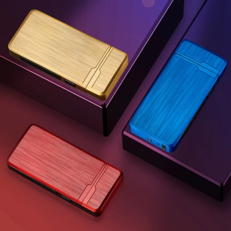 

New Plasma Dual ARC Touch Sensitive Lighter USB Rechargeable Windproof Flameless Lighter Gift for Men