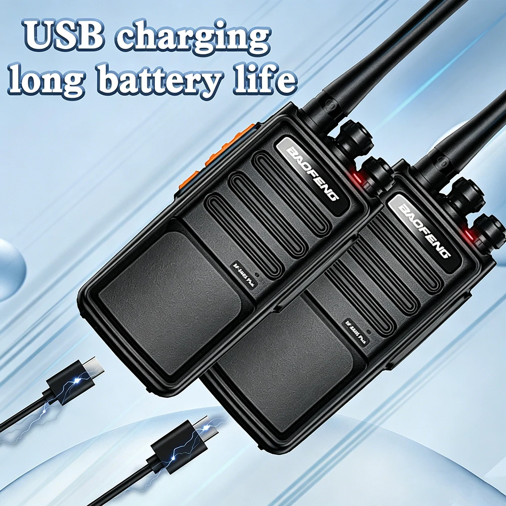 BAOFENG BF-888S Plus PMR446 License Free Two Way Radio Portable Walkie Talkie VOX Micro USB Rechargeable For EU Family Team Use