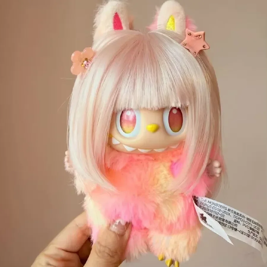 

22-23 см изысканный парик для куклы, мягкие шелковые волосы для кукол, разноцветные сменные аксессуары для волос, вьющиеся прямые парики своими руками