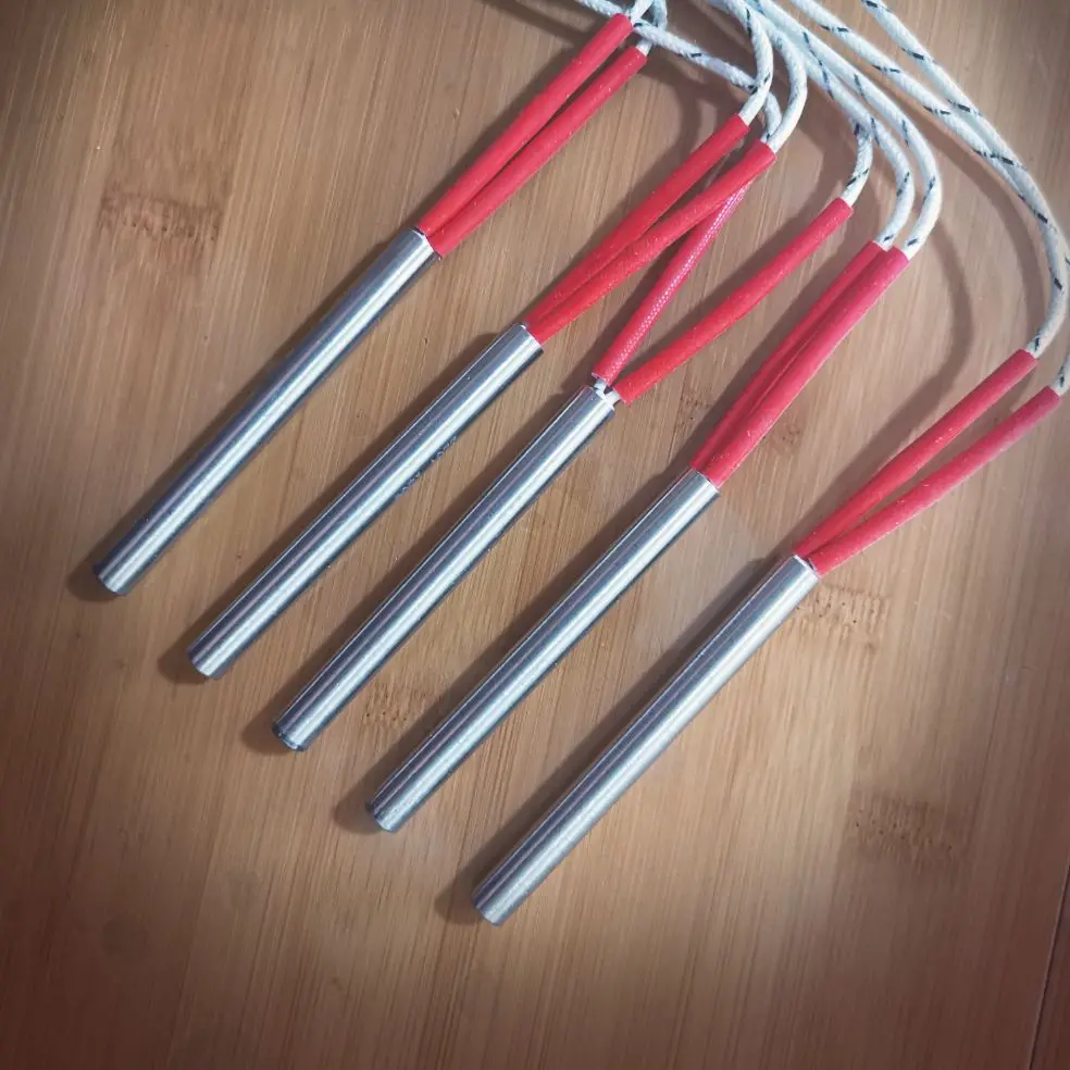 5PCS x Heater Cartridge diameter 8mm Voltage 220V , 8*50 100W ; 8*80 120W ;8*100 150W ๏ผ8*120mm 200W;8*150mm 250W;8*200mm 300W;