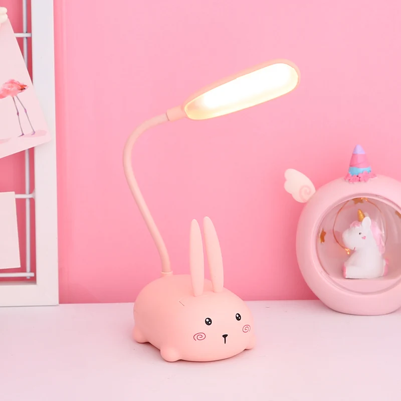 Cute Animals LED Table Light Light USB Recharge LED Night Light Child Eye Protection Creative Desk Lamp Desktop Ornament