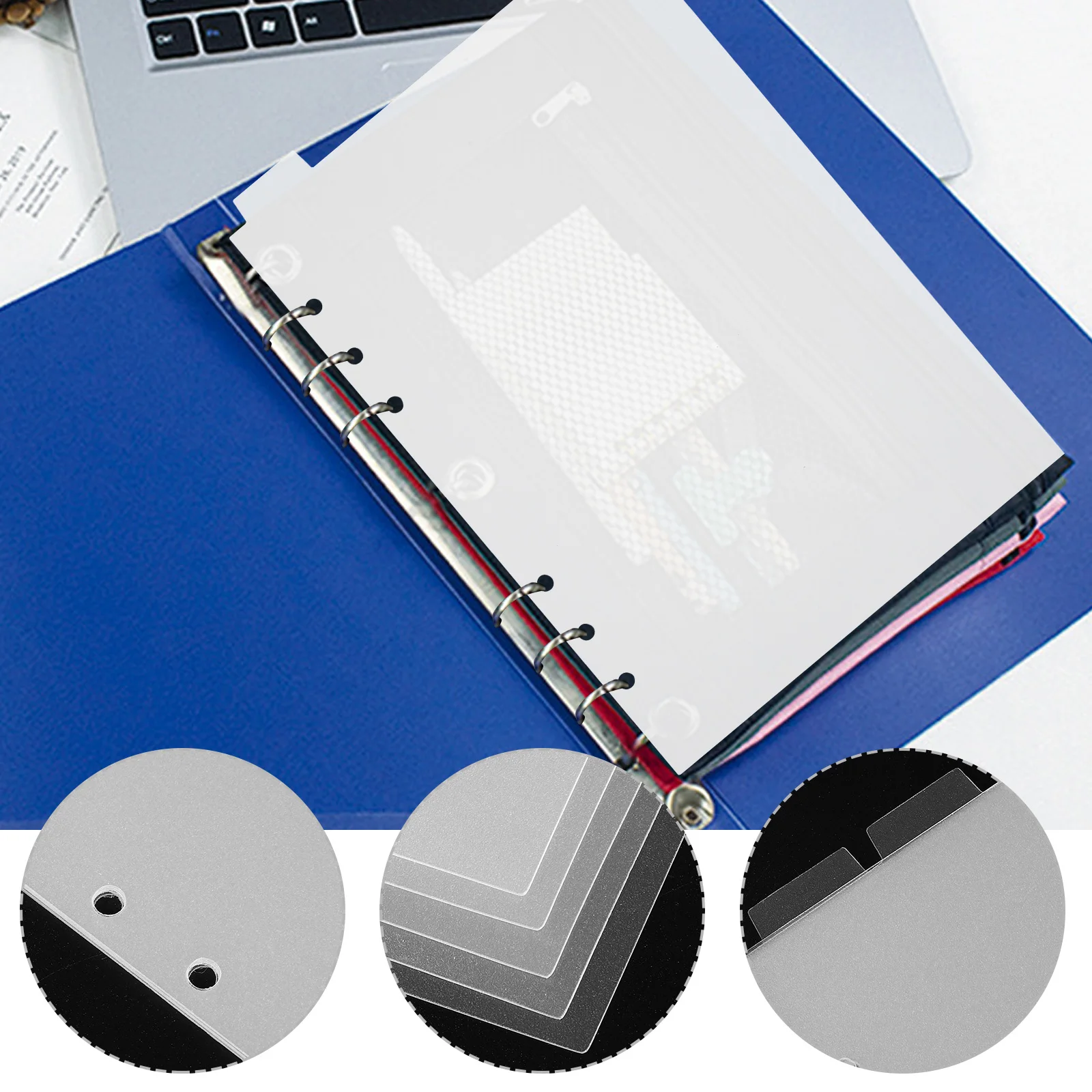 

Notebook Partition Baffle Detachable Tab Dividers Scalable Pvc Movable Index White Vertical Man
