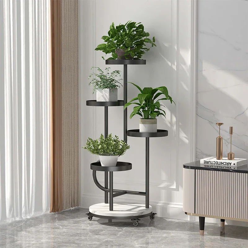 Flower stand living room floor-to-ceiling indoor wheeled sofa next to movable balcony green dill succulent plant flower